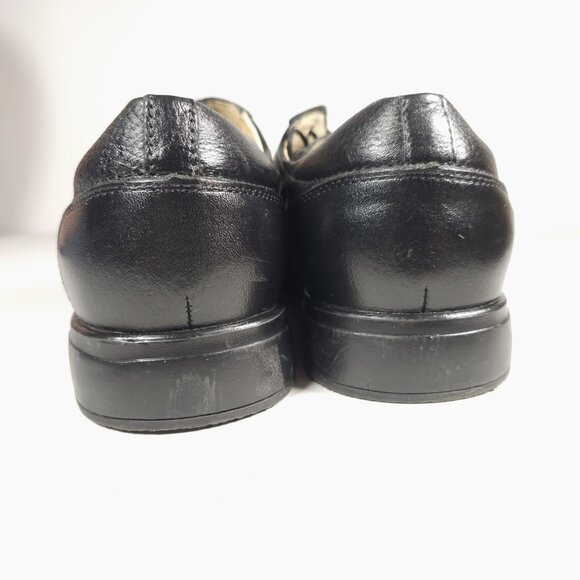 STUDIO BELVEDERE Black Bay Bridge Lace Up Pebbled Leather Shoes Brazil 10 EEE main image 9